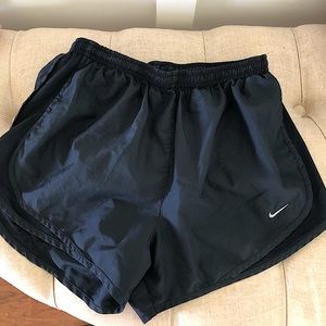 All black Dri-Fit Nike shorts